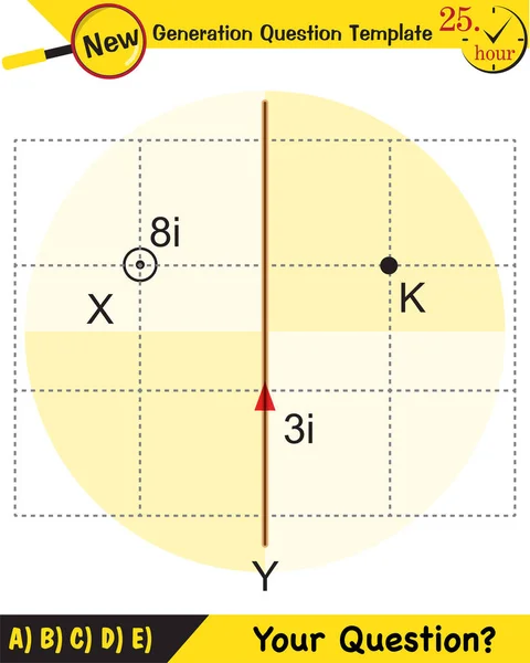 Física Campo Magnético Campo Electromagnético Fuerza Magnética Esquemas Imanes Polares — Vector de stock