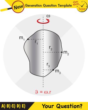 Fizik, konum ve hız vektörleri ve açıları değişen dairesel hareket, yeni nesil soru şablonu, sınav sorusu,
