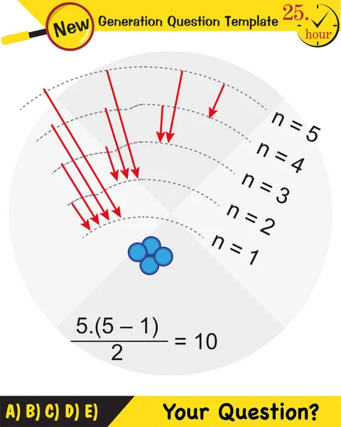 Fisica Movimento Armonico Semplice Modello Domanda Nuova Generazione Domanda Esame — Vettoriale Stock