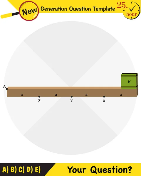 Physique Sujet Machines Simples Modèle Question Nouvelle Génération Votre Question — Image vectorielle