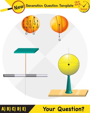 Physics, center of mass, next generation question template, dumb physics figures, exam question, eps