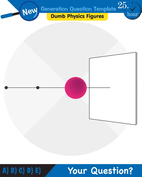 Physics Shadow Light Experiments Next Generation Question Template Dumb Physics — Vector de stock