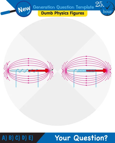 Physics Magnets Electromagnetic Field Magnetic Force Polar Magnet Schemes Next — Stock Vector