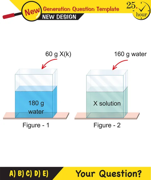 Chemistry Lecture Notes Mixtures Topic Next Generation Question Template Eps — Stok Vektör