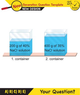 Chemistry Lecture Notes - Mixtures topic, next generation question template, eps, vector, for teachers