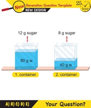 Chemistry Lecture Notes - Mixtures topic, next generation question template, eps, vector, for teachers