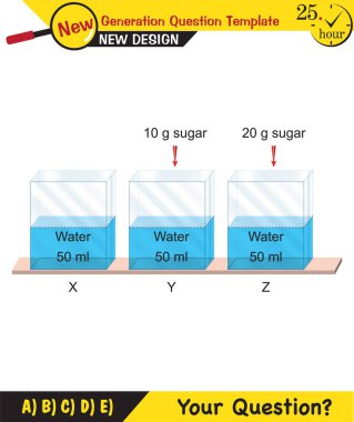 Chemistry Lecture Notes - Mixtures topic, next generation question template, eps, vector, for teachers