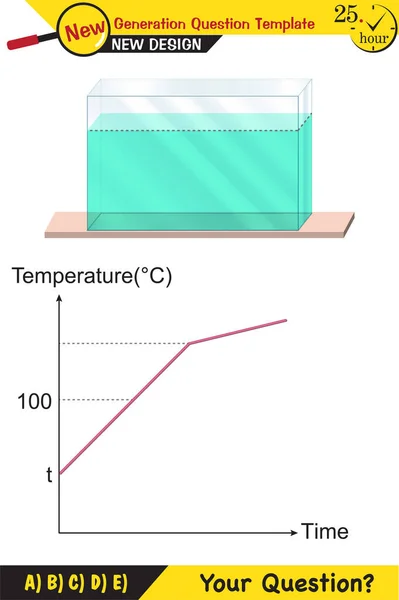 Chemistry Lecture Notes Mixtures Topic Next Generation Question Template Eps —  Vetores de Stock