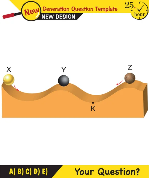 Physics Electrification Friction Friction Electricity Electrostatic Next Generation Question Template — Stockvector