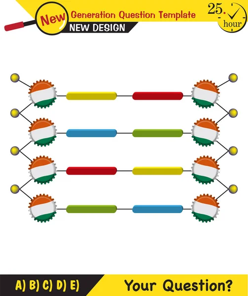 Biology Dna Helix Dna Replication Next Generation Question Template Dumb — Vettoriale Stock