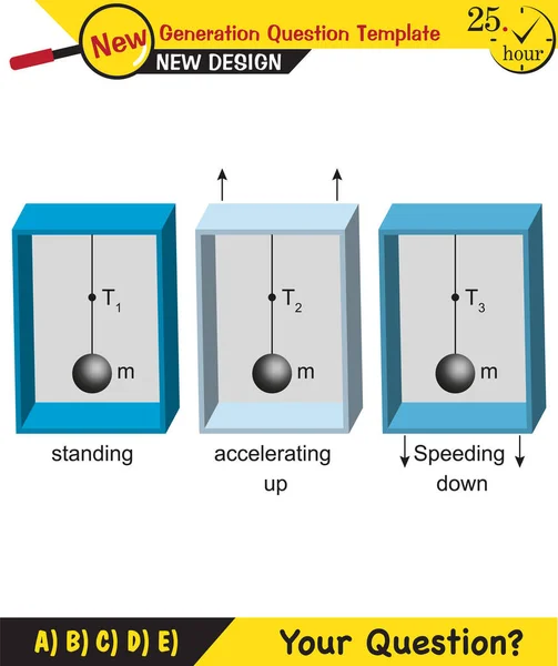 Physics Lecture Notes Laws Motion Newton Laws Motion Next Generation — Stockvector