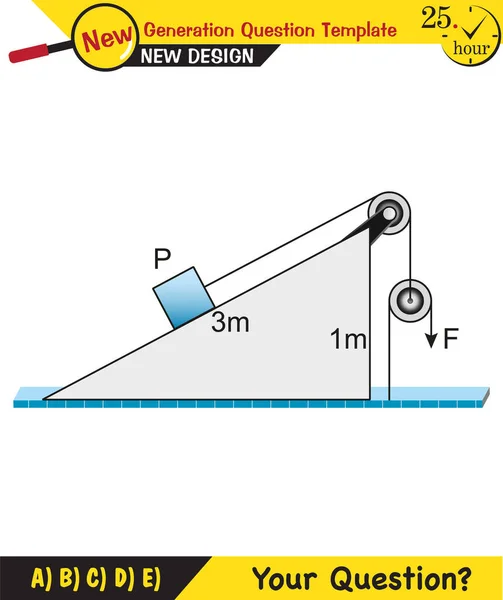 Physics Laws Motion Newton Laws Motion Next Generation Question Template — Stock Vector