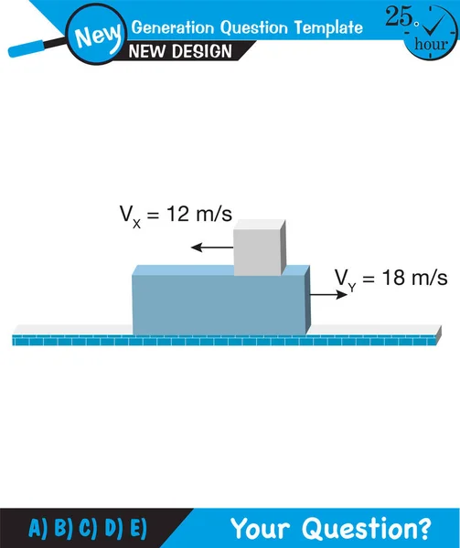 Physics Laws Motion Newton Laws Motion River Problems Next Generation — Stockvektor