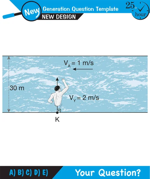Physics Laws Motion Newton Laws Motion River Problems Next Generation — Stok Vektör