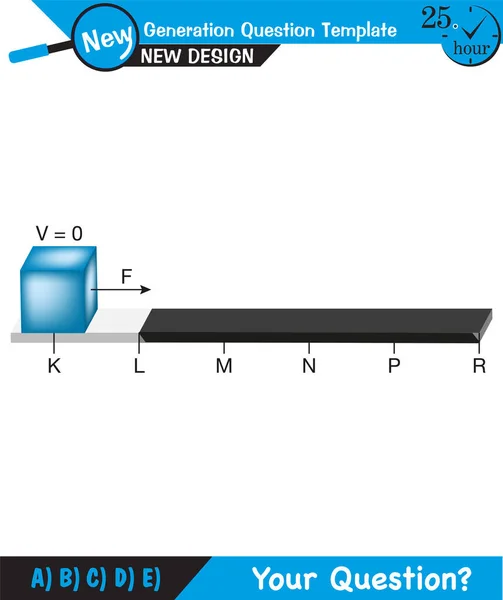 Testnevelés Illusztrációk Motion Mozgás Törvényei Egyszerű Gépek Rugók Csigák Fogaskerekek — Stock Vector