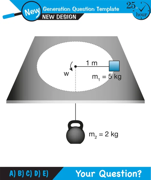 Физика Равномерное Круговое Движение Изменением Положения Векторов Скорости Углов Шаблон — стоковый вектор