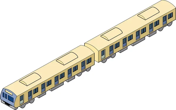 Illustrazione Della Metropolitana Stile Isometrico Illustrazioni Icone Infografiche Diagrammi Tridimensionali — Vettoriale Stock