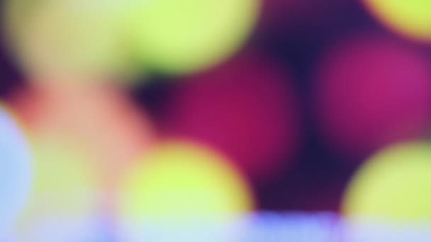 Blur Background Various Colors Overnight Lamps High Quality Footage — Vídeo de Stock