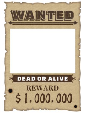 Aranıyor eski kağıt fotoğraf çerçevesi