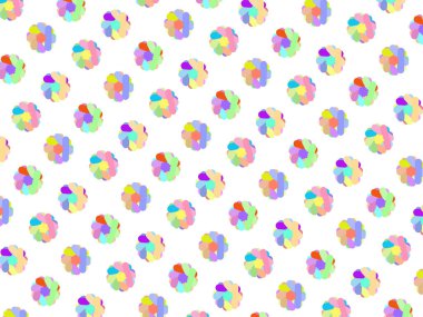 Renkli Çiçek Desenli Arkaplan Çizimi, Basit Duvar Kağıdı