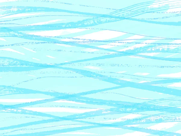 蓝色和浅蓝色背景 与流动的水波重叠 — 图库矢量图片