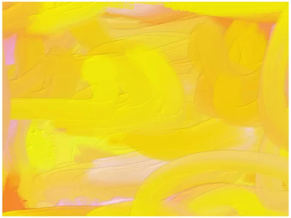 Abstract Background Oil Painting Touch Yellow Pink Wallpaper — Stock vektor
