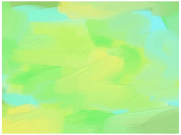 Абстрактний Фон Масляним Живописом Зеленими Світло Блакитними Шпалерами — стоковий вектор