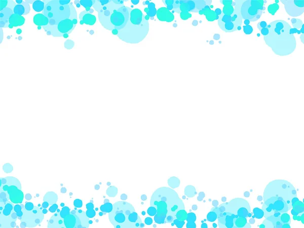 Blue Watercolor Dots Design Framed Backgrounds Web Graphics — Stockvektor