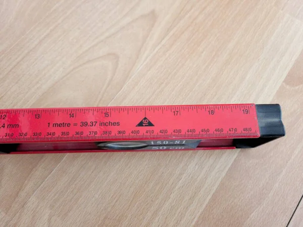 Red Modern Pocket Spirit Level Tool Pro Měření Hladiny Vody — Stock fotografie