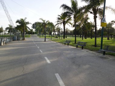 Yeşil Menachem Manzarası Başla, Darom Park, Tel-Aviv, İsrail