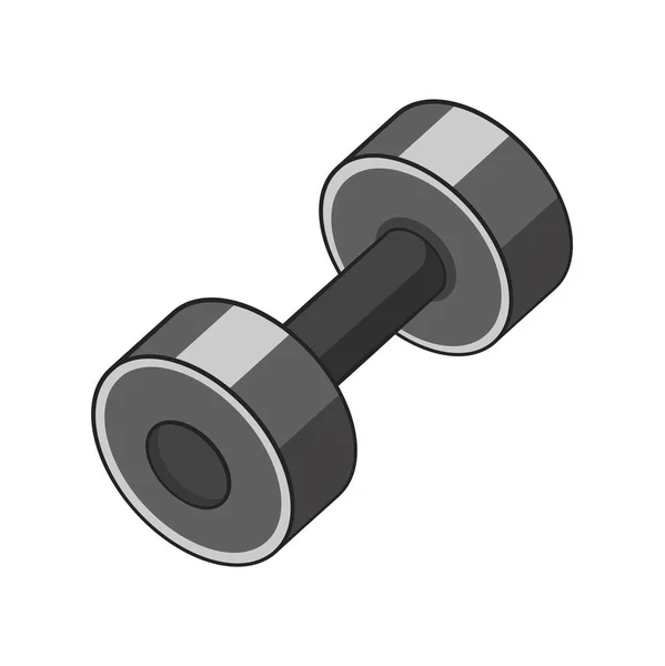 Dumbbell Stylu Rysunku Izolowany Wektor Ręcznie Rysowane Ilustracje Przedmiotów Prezentacji — Wektor stockowy