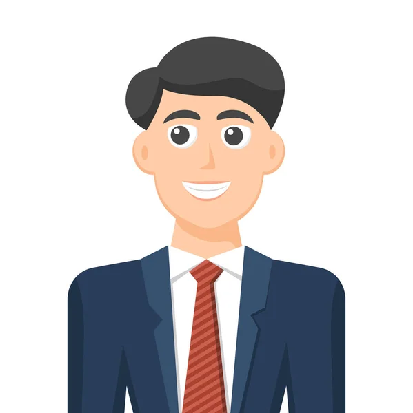 Colorful Simple Flat Vector Business Man Icon Symbol People Concept — 스톡 벡터