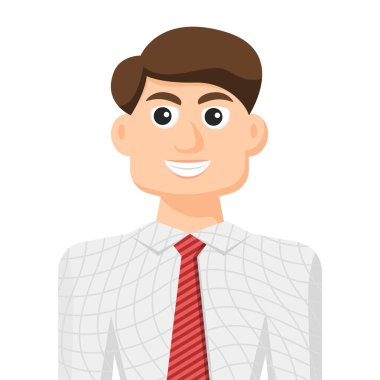 Ofis çalışanı, simge ya da sembolün renkli basit düz vektörü, insanlar vektör illüstrasyonunu kavramsallaştırıyor.