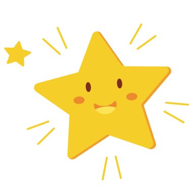 star with stars, vector illustration