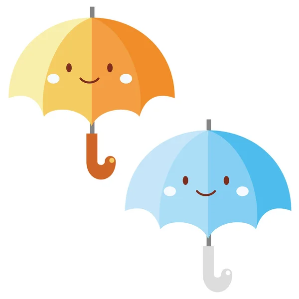 漫画の傘のベクトル図 — ストックベクタ