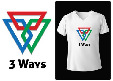 Renkli moda tasarımının gömlek vektör çizimi, model şablonu