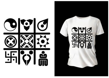 Renkli moda tasarımının gömlek vektör çizimi, model şablonu