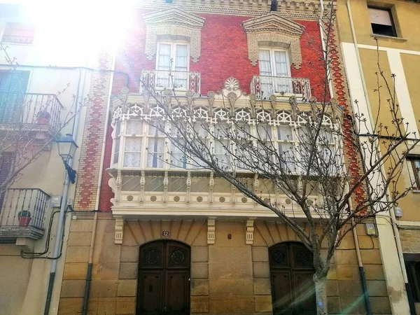 Beautiful Building Olite Spain — Stockfoto