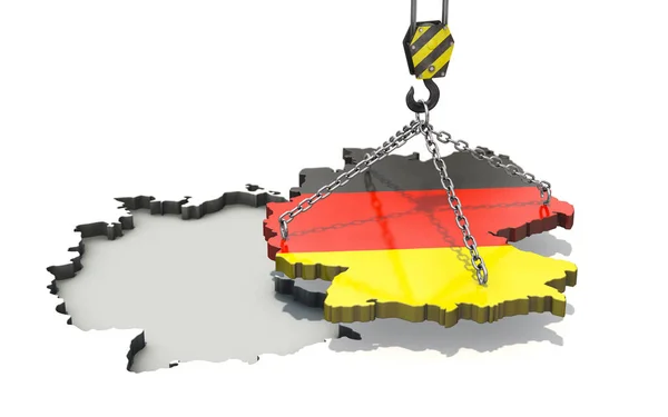 Symbolbild Zum Thema Neugestaltung Strukturwandel Bauwirtschaft Deutschland — Stockfoto