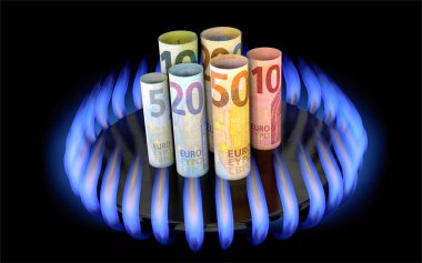 Symbolic image on the subject of rising energy costs
