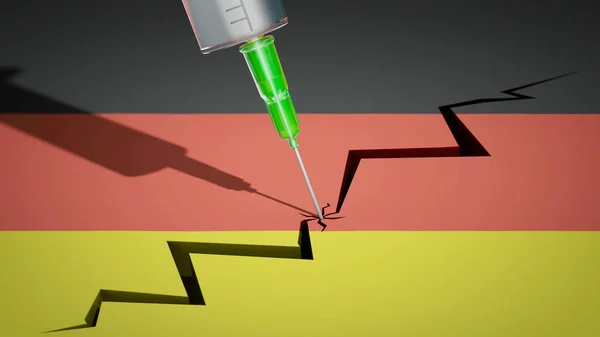 Skyldighet Att Vaccinera Splittrar Samhället Tyskland — Stockfoto