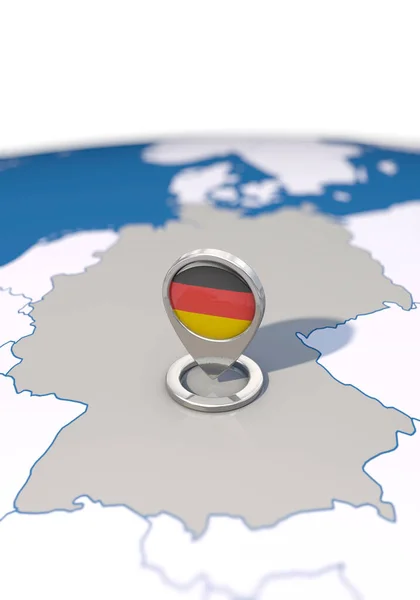 Destination Country Germany Portrait Format — Zdjęcie stockowe