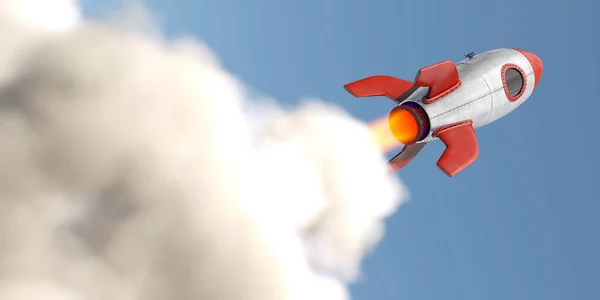 Take Launching Rocket — Stock Photo, Image