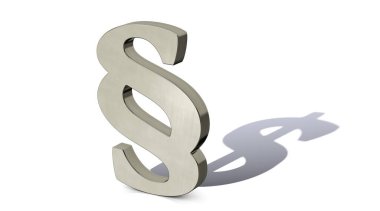 Satın alınan yasayla ilgili sembolik resim