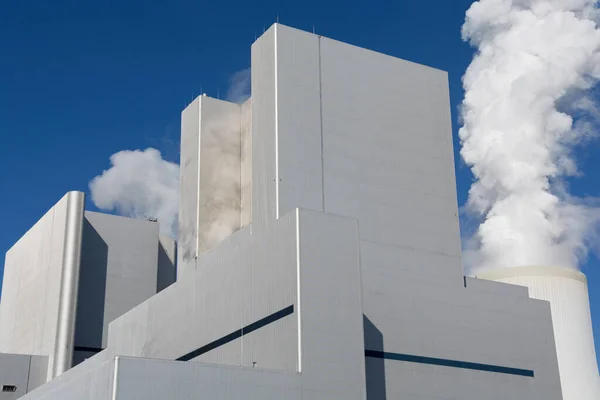 Modern Coal Power Plant Blue Sky Background — Stockfoto