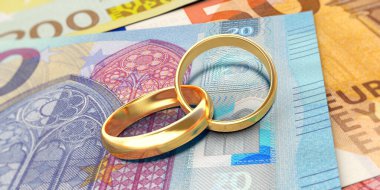 Evlilik ve para - Euro banknotlarında evlilik yüzüğü