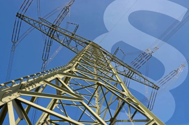 Symbolic image on the topic of the electricity market and law
