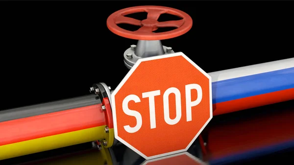 Nord Stream Доставка Зупинки Від Росії Німеччини — стокове фото