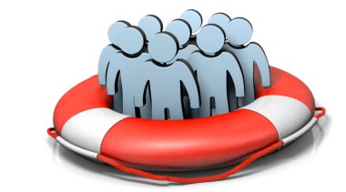 Symbolic image: People in need