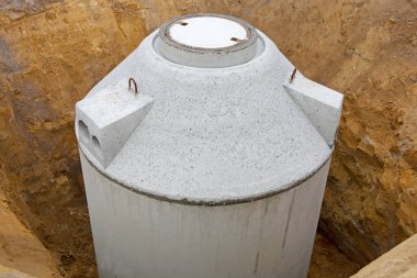 A rainwater cistern will be installed in the ground